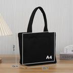Custom black cotton bag, 140 g/m2