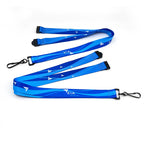 Inexpensive printed lanyard in polyester and RPET. Customizable with a 10, 15, 20 or 25mm logo. Regular fit.