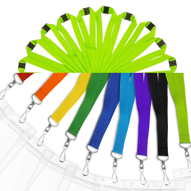 Inexpensive printed lanyard in polyester and RPET. Customizable with a 10, 15, 20 or 25mm logo. Regular fit.